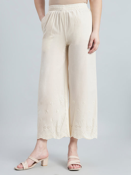 Cream Hakoba Wide Pant