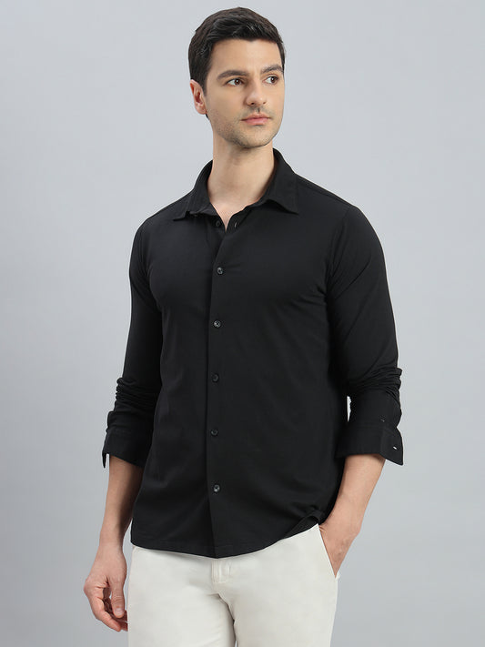 Cotton Stretch Knit Shirt