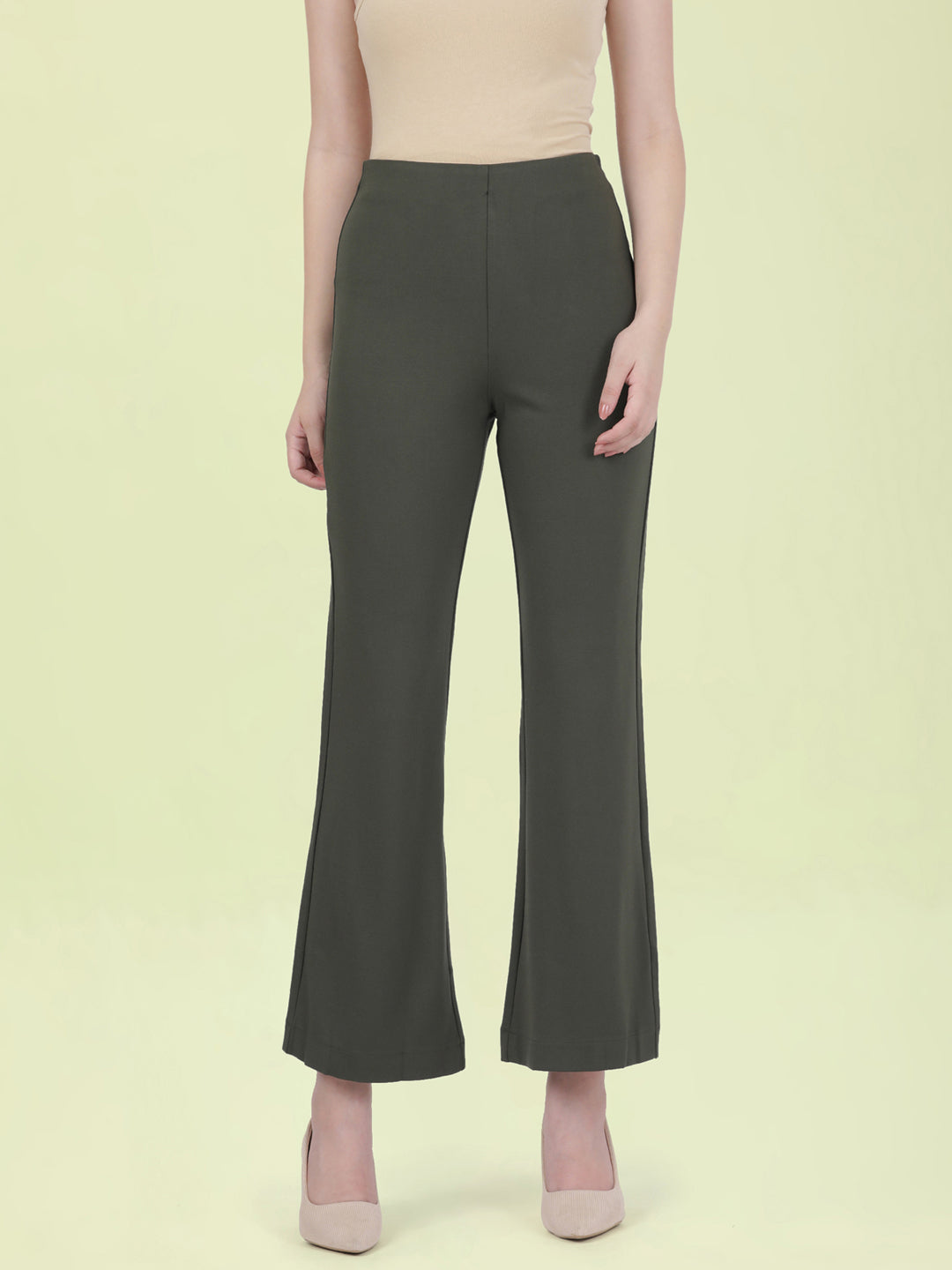Olive Roma Ponte Flared Pant