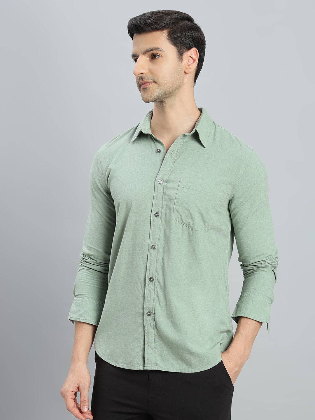 Linen Blend Regular Fit Shirt