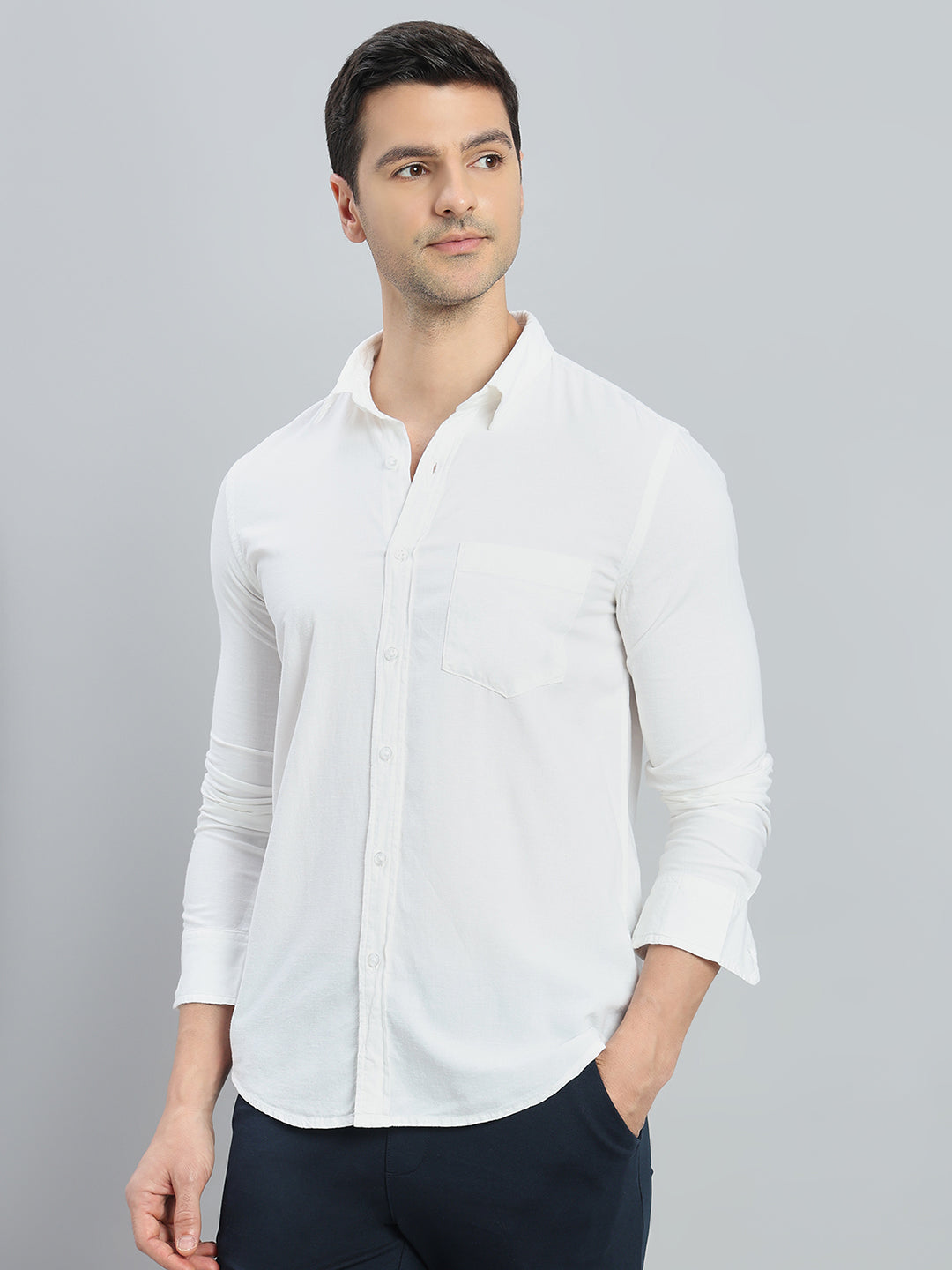 Linen Blend Regular Fit Shirt