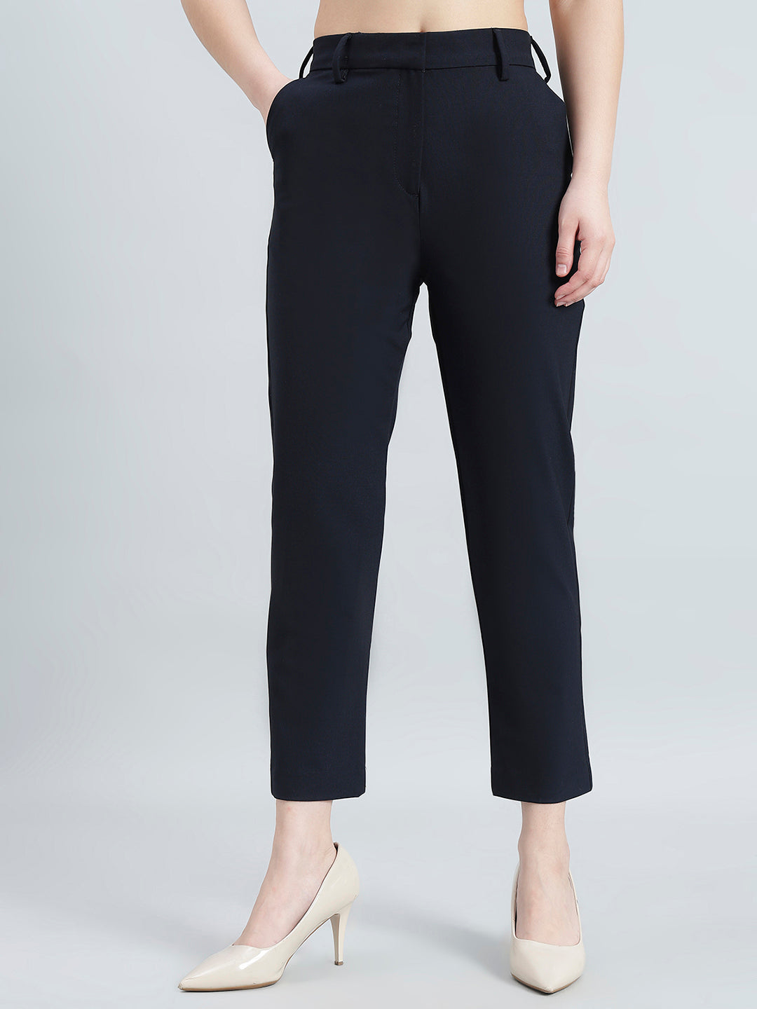 Navy Smart Fit Pant
