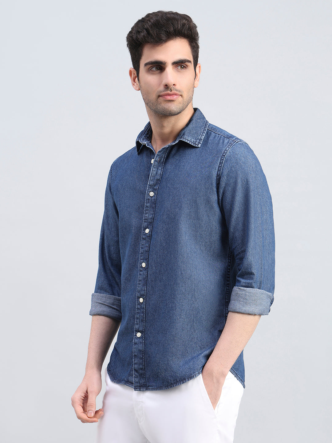 100% Cotton Regular Fit Denim Shirt