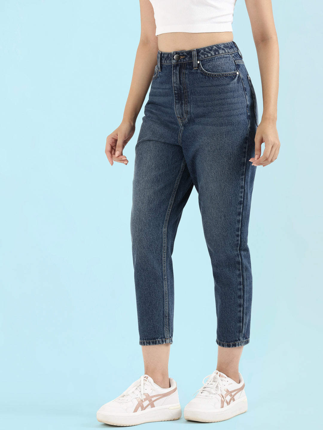 Blue Denim Mom Jeans