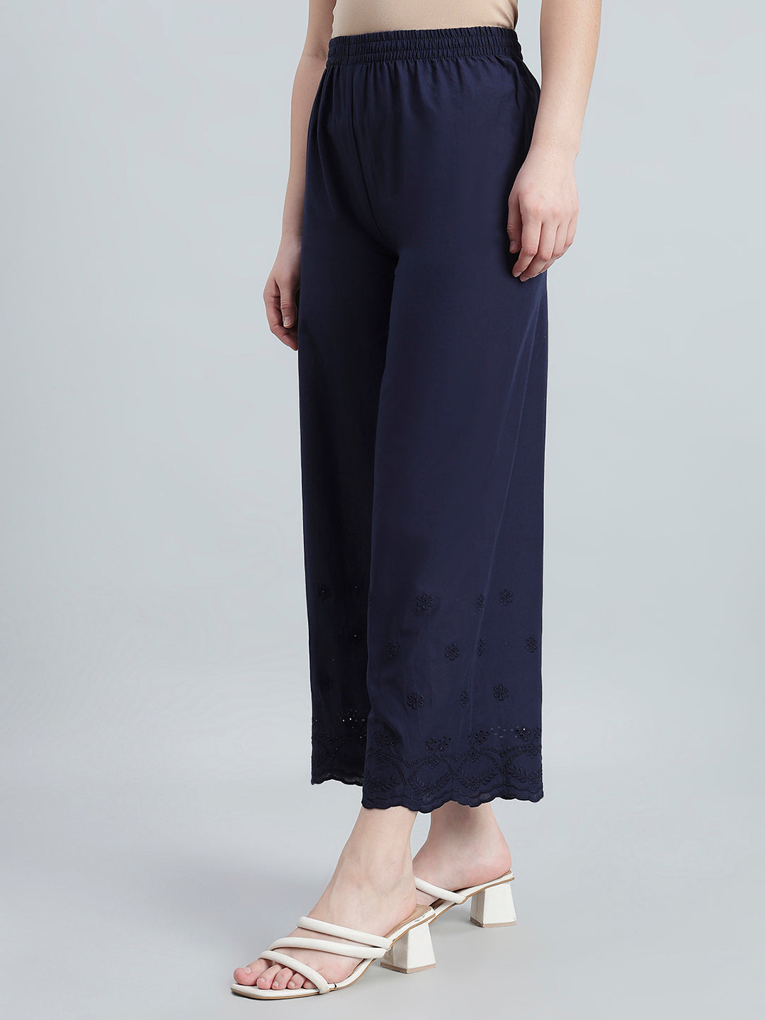 Navy Hakoba Wide Pant