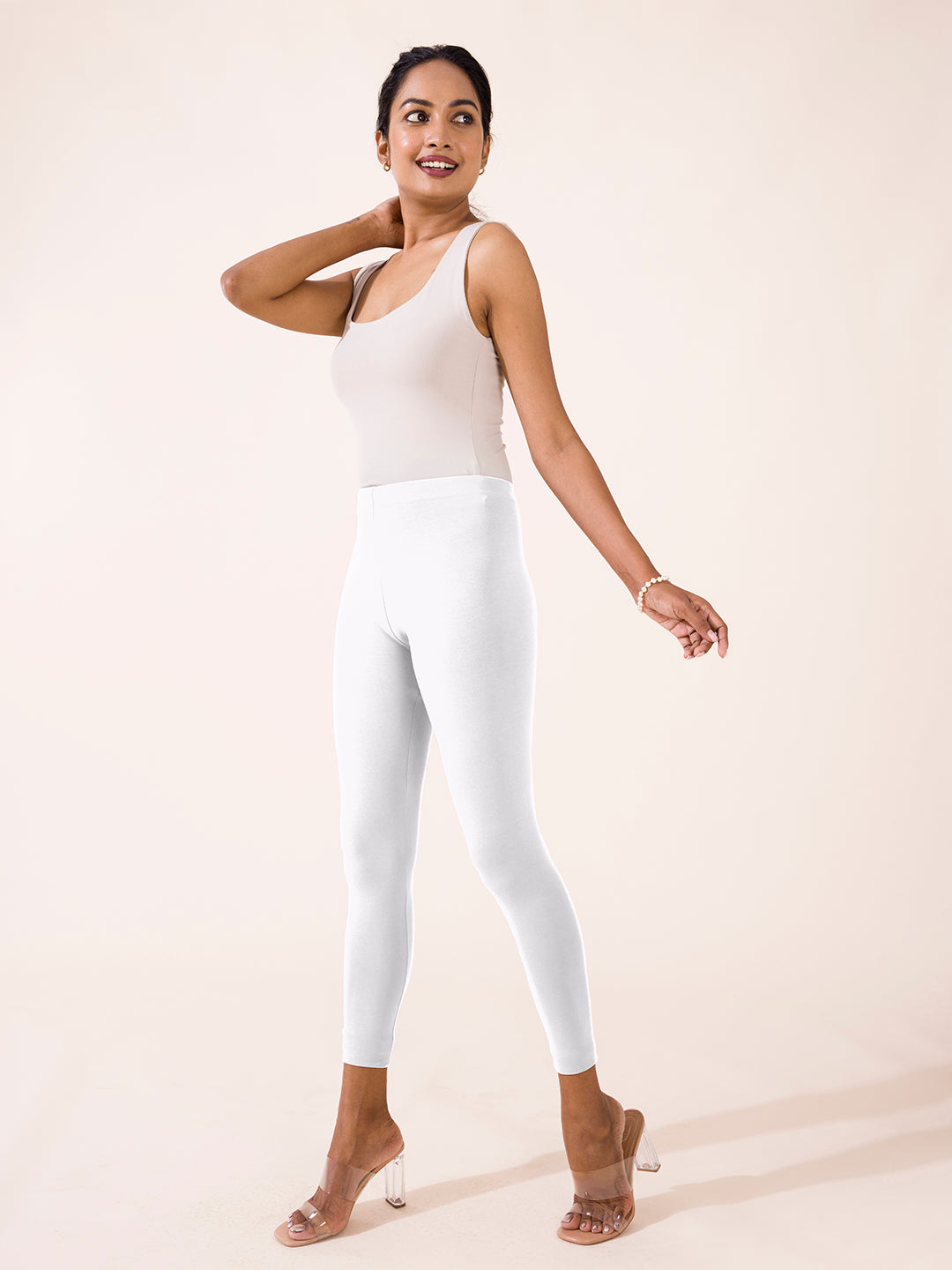 Go Colors Shimmer Leggings for Women - Light Gold (Large) : Amazon.in:  Fashion