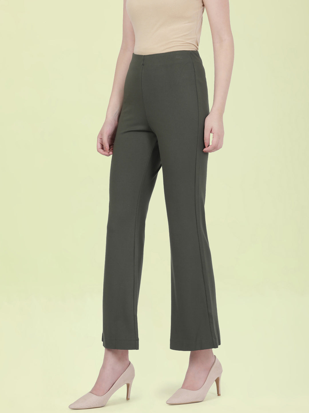 Olive Roma Ponte Flared Pant