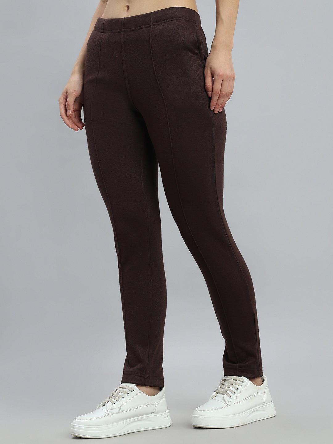 Dark Brown Fleece Ultra Warm Kurti Pant