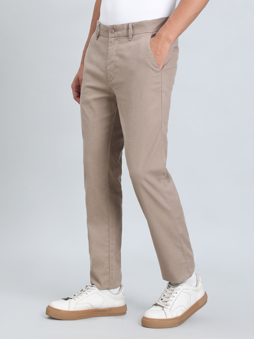 Linen Blend Smart Fit Stretch Pants
