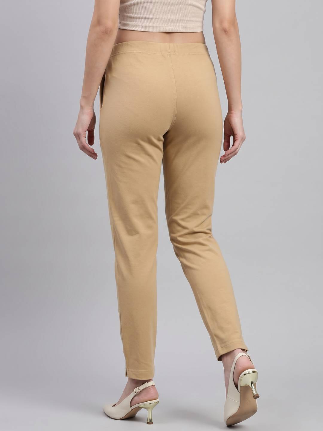 Wheat Cotton Stretch Kurti Pants