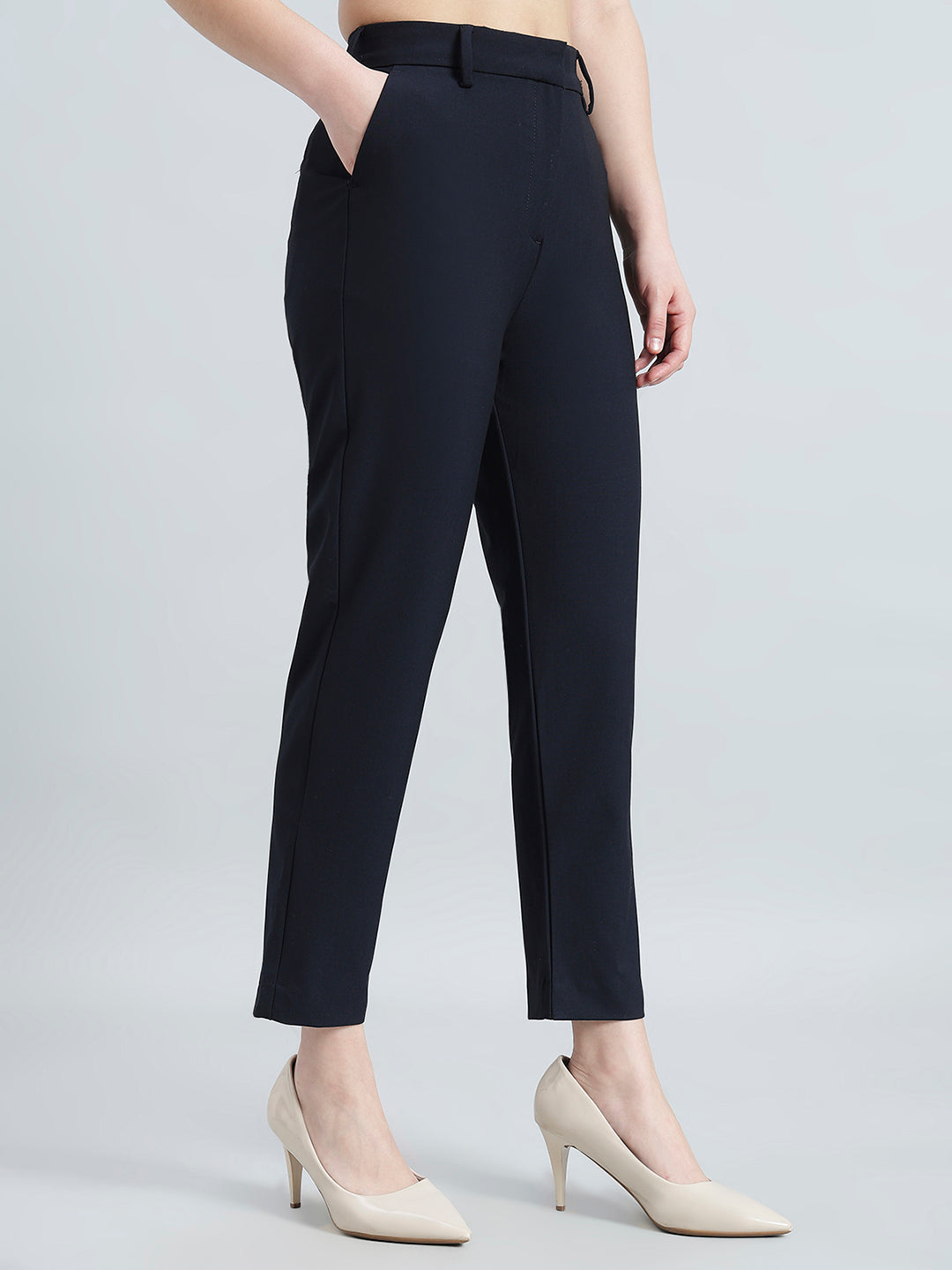 Navy Smart Fit Pant