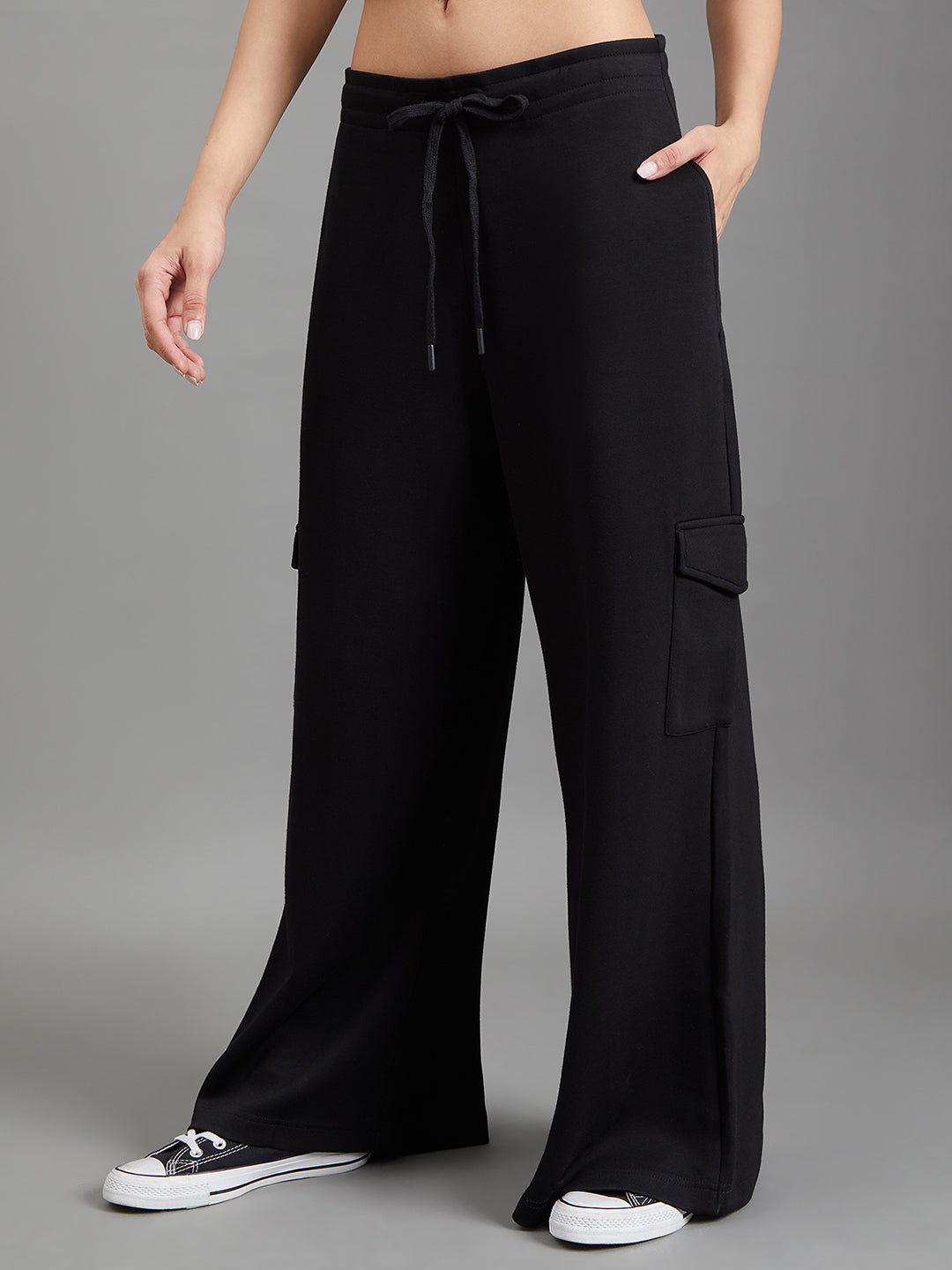 Black Cargo Sweatpants