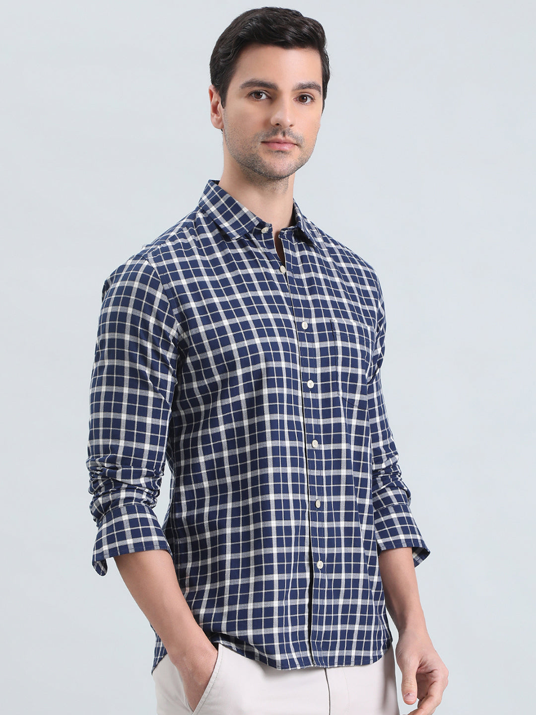 100% Cotton Regular Fit Check Shirt