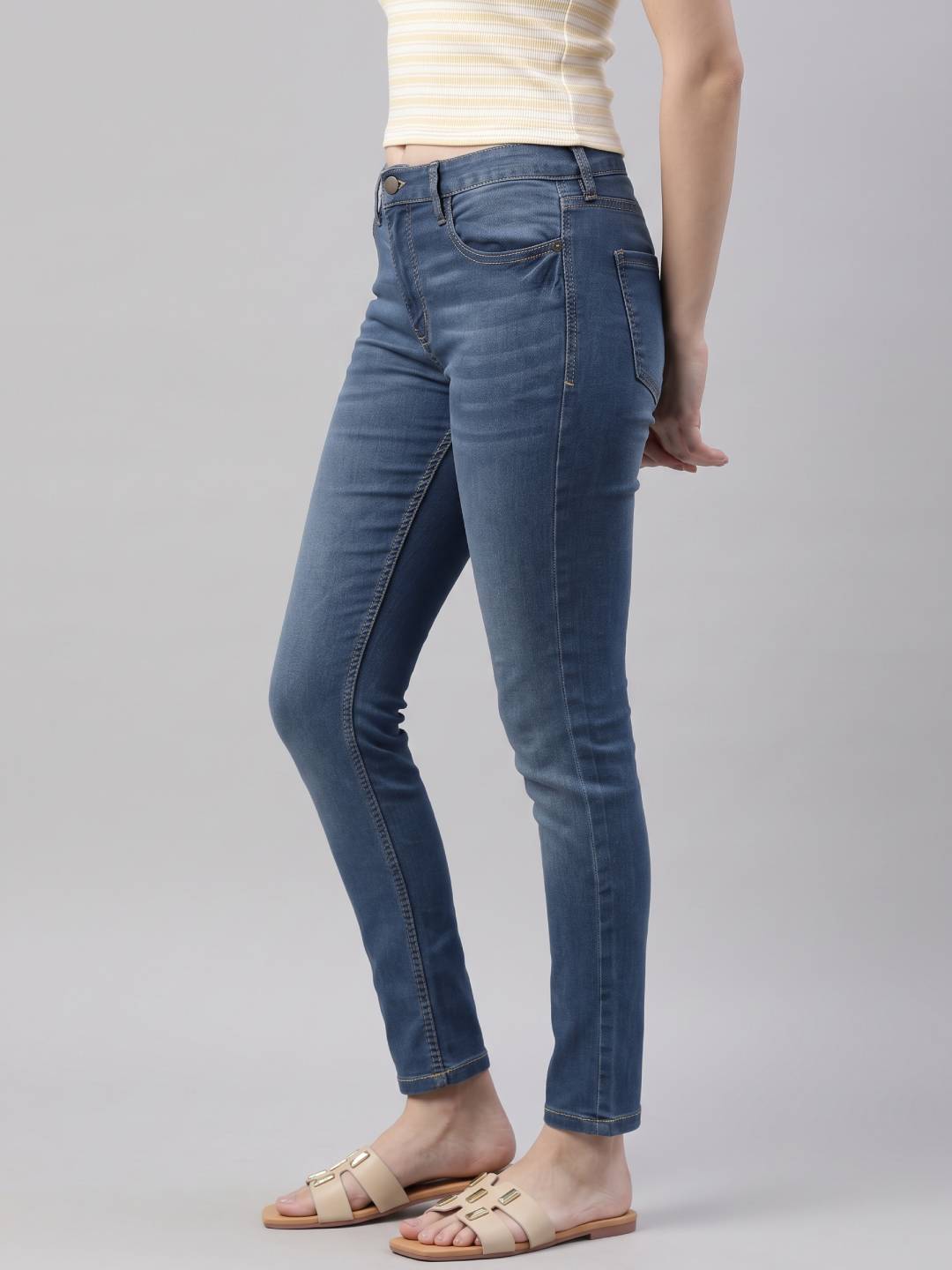 Light Blue Denim Skinny Jeans