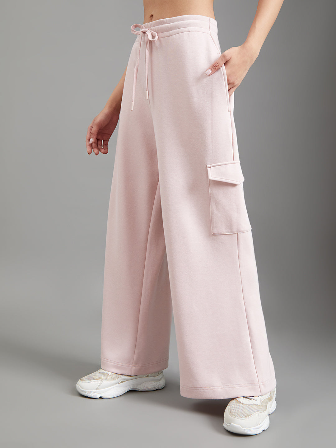 Baby Pink Cargo Sweatpants
