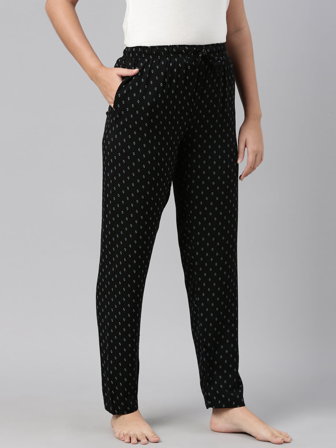 Print 73/3 Woven Viscose Printed Lounge Pants