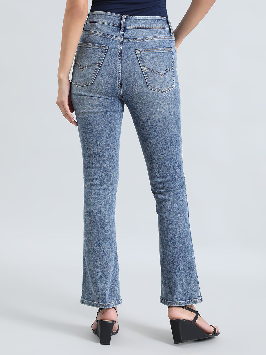 Light Blue Denim Boot Cut Jeans
