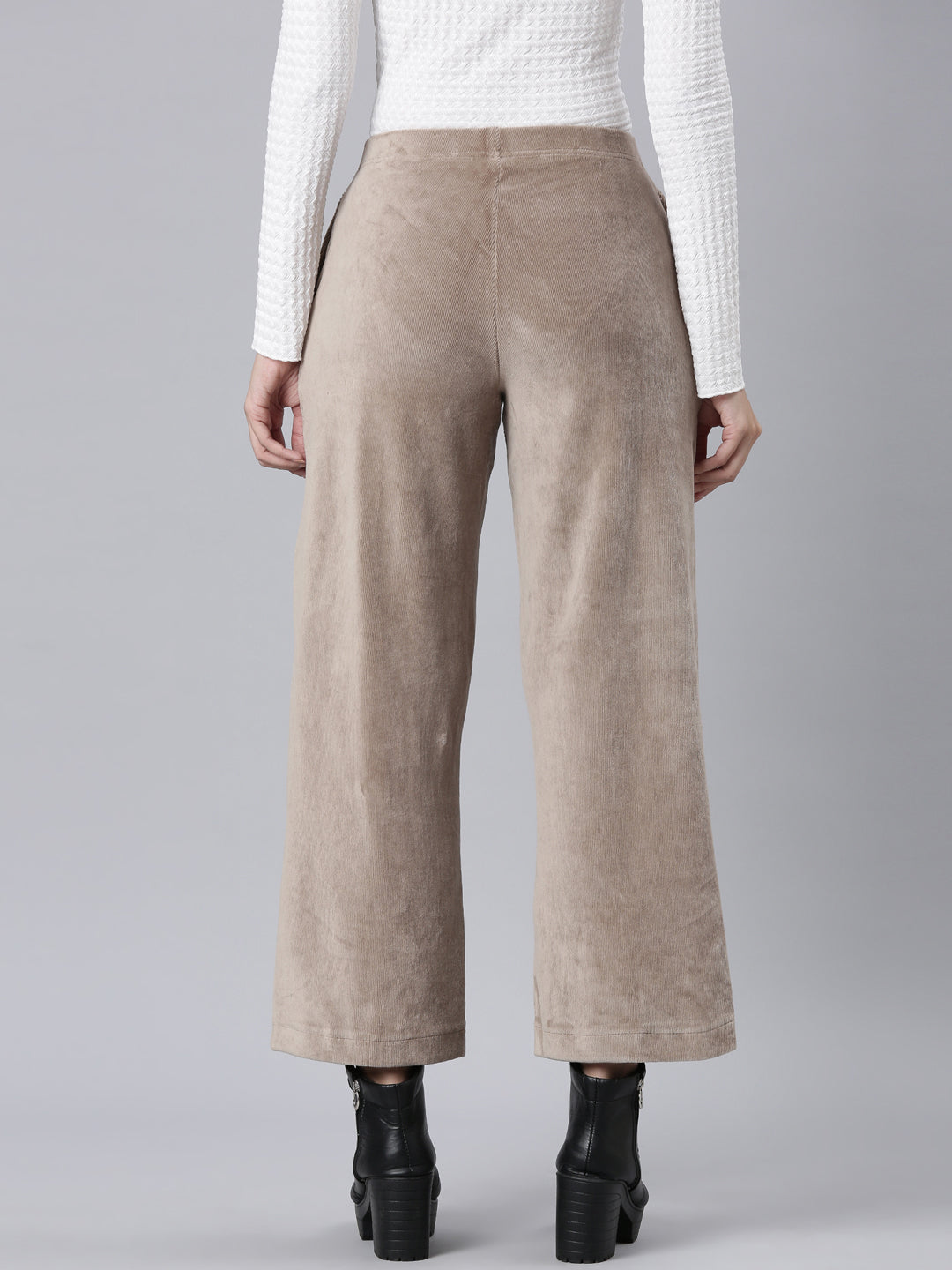 Chocolate Corduroy Wide Pants