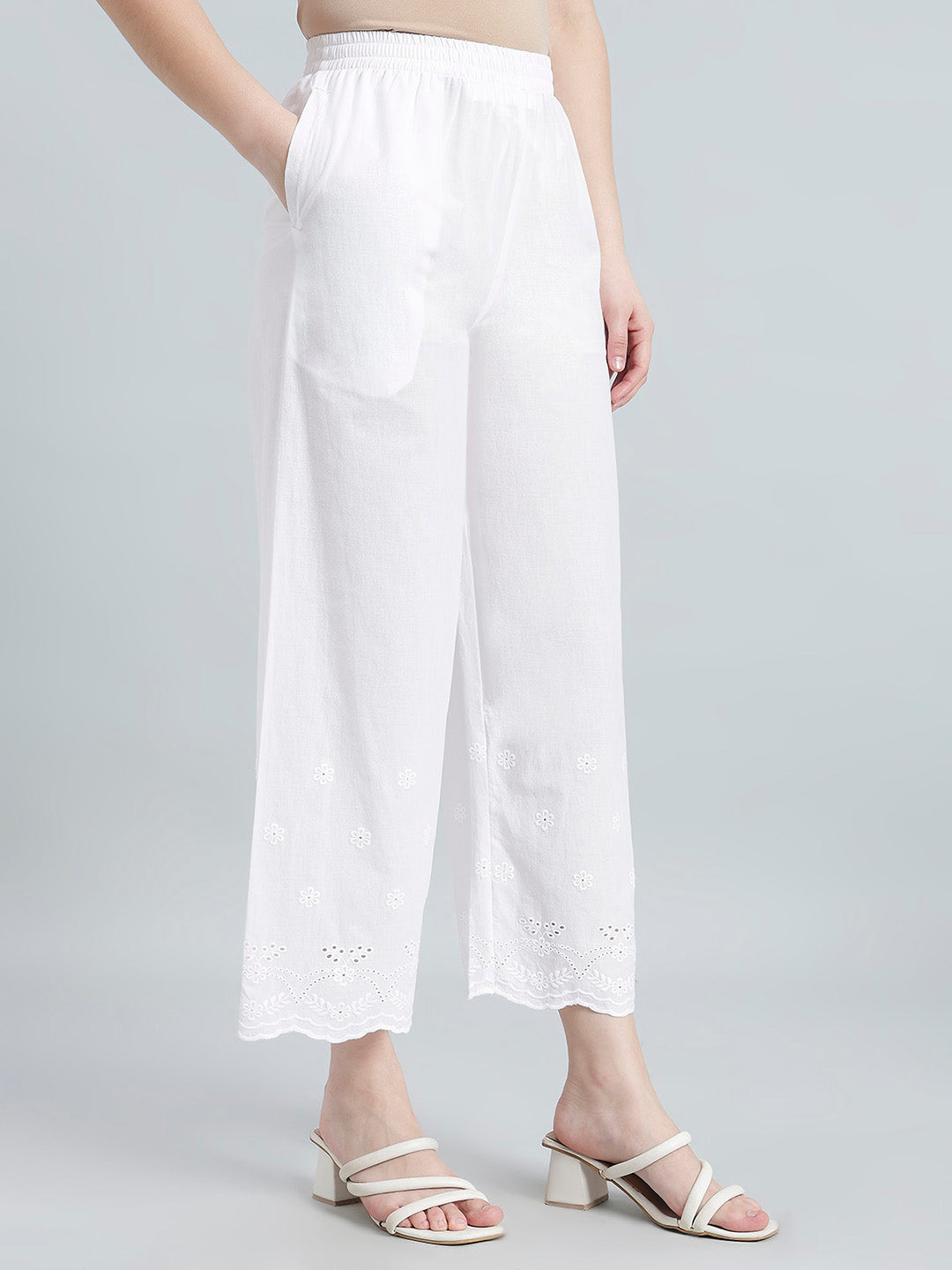 White Hakoba Wide Pant