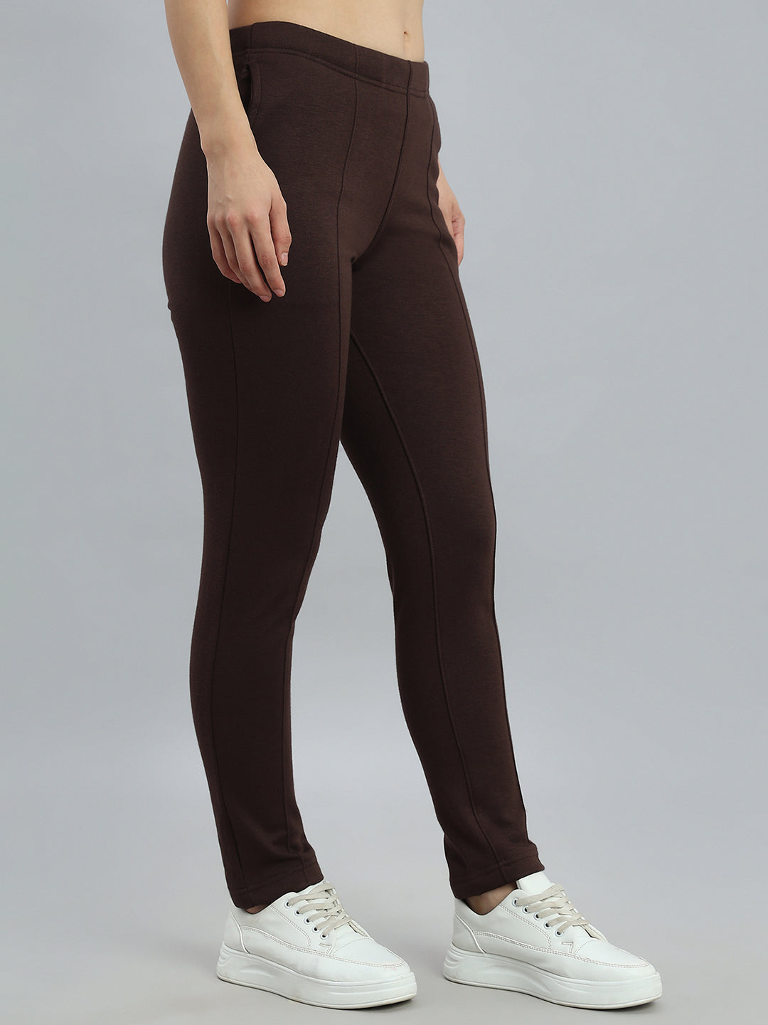 Dark Brown Fleece Ultra Warm Kurti Pant