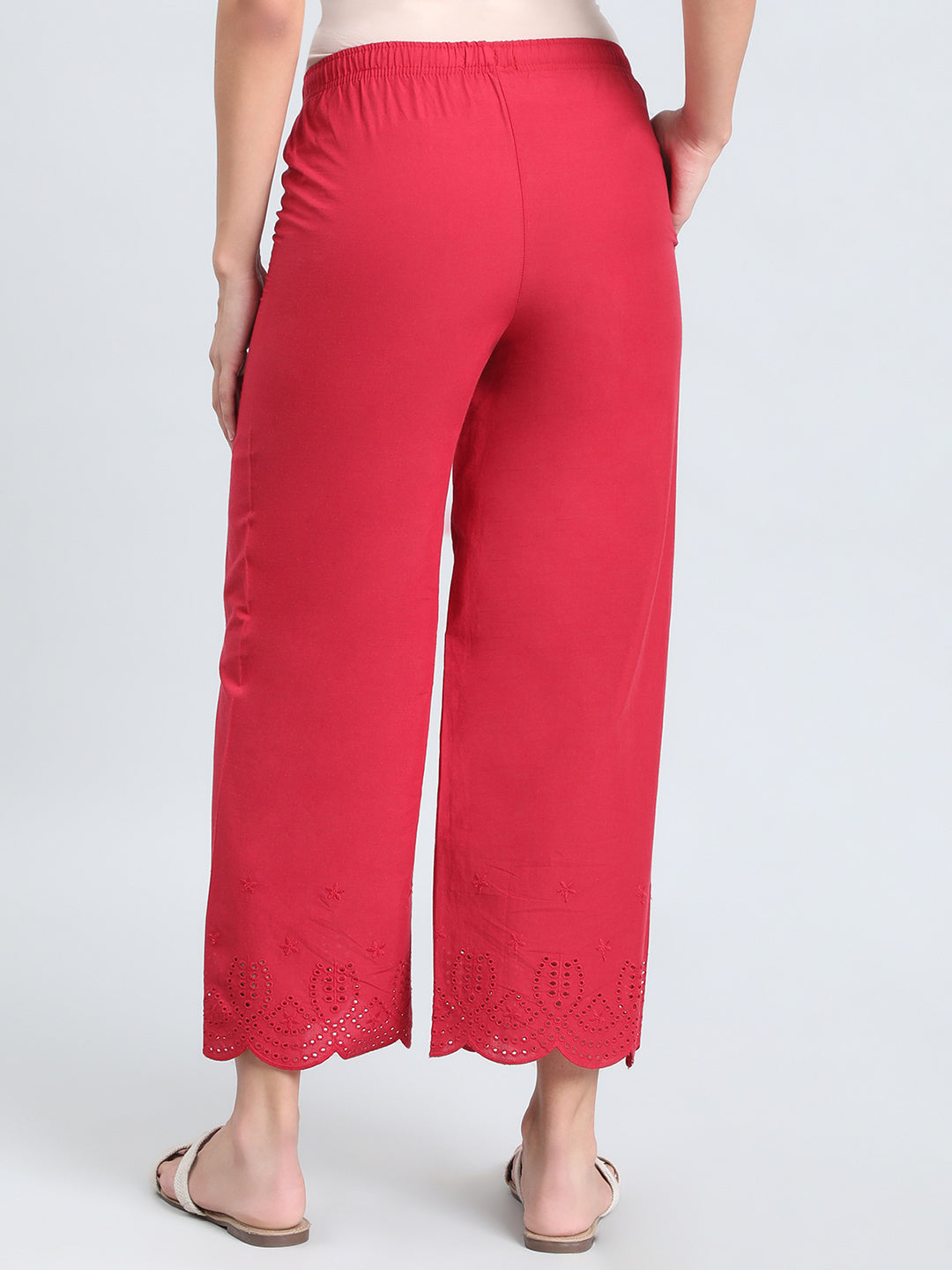 Cherry Cotton Hakoba Palazzo