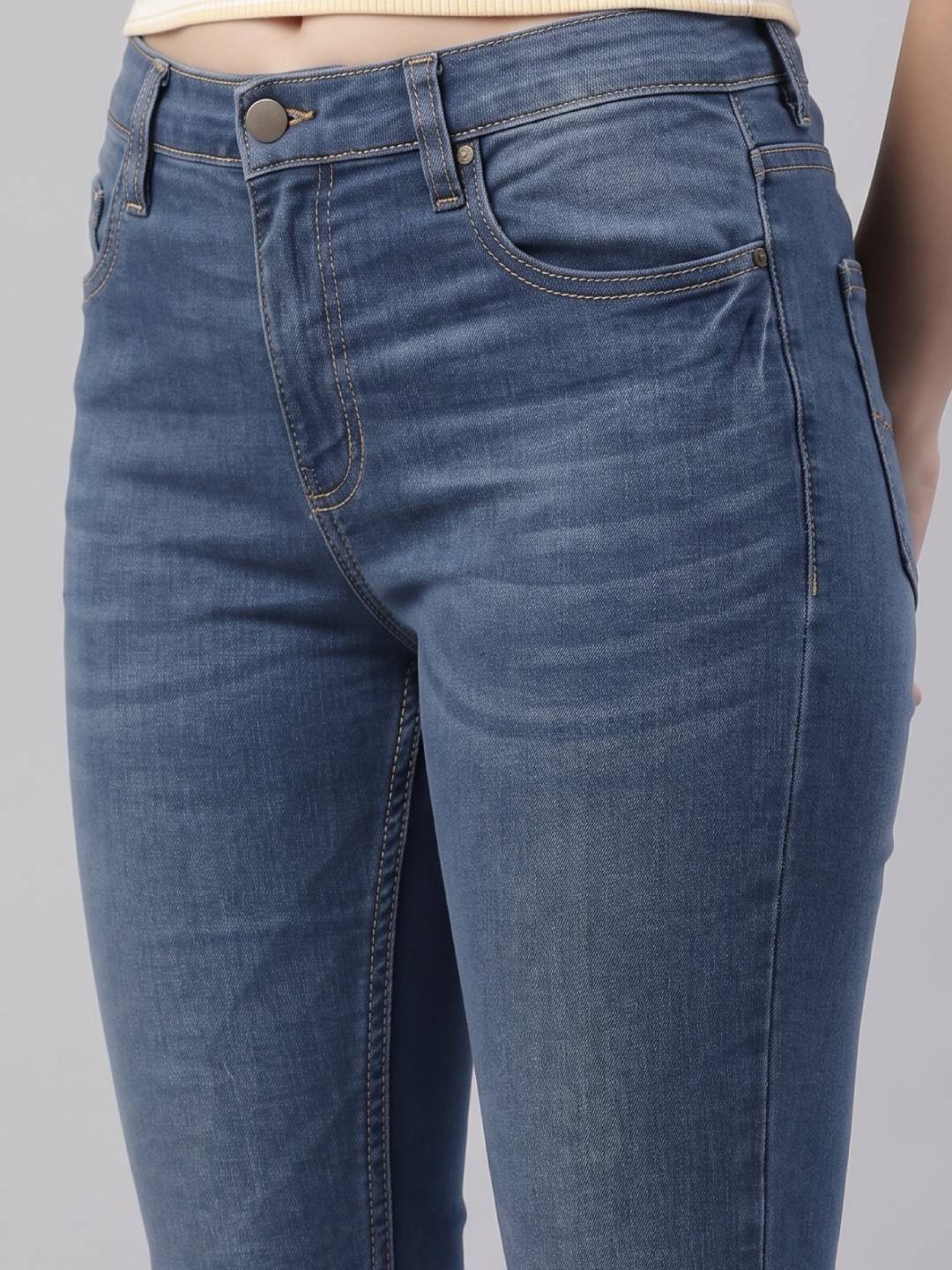 Light Blue Denim Skinny Jeans