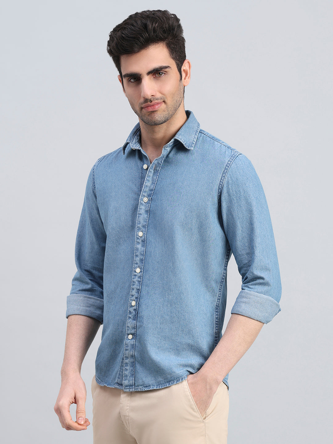 100% Cotton Regular Fit Denim Shirt