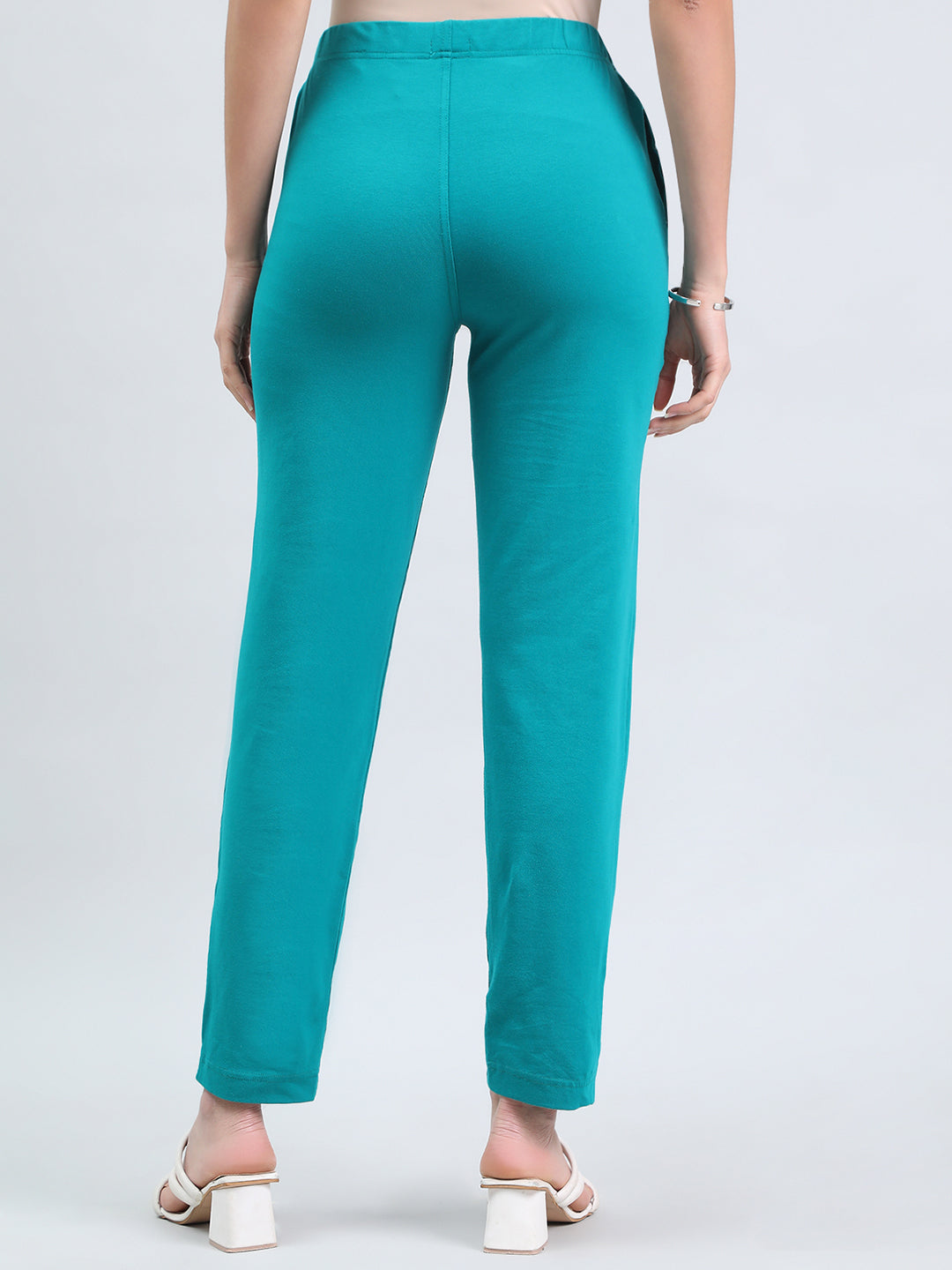 Jade Green Cotton Stretch Kurti Pants