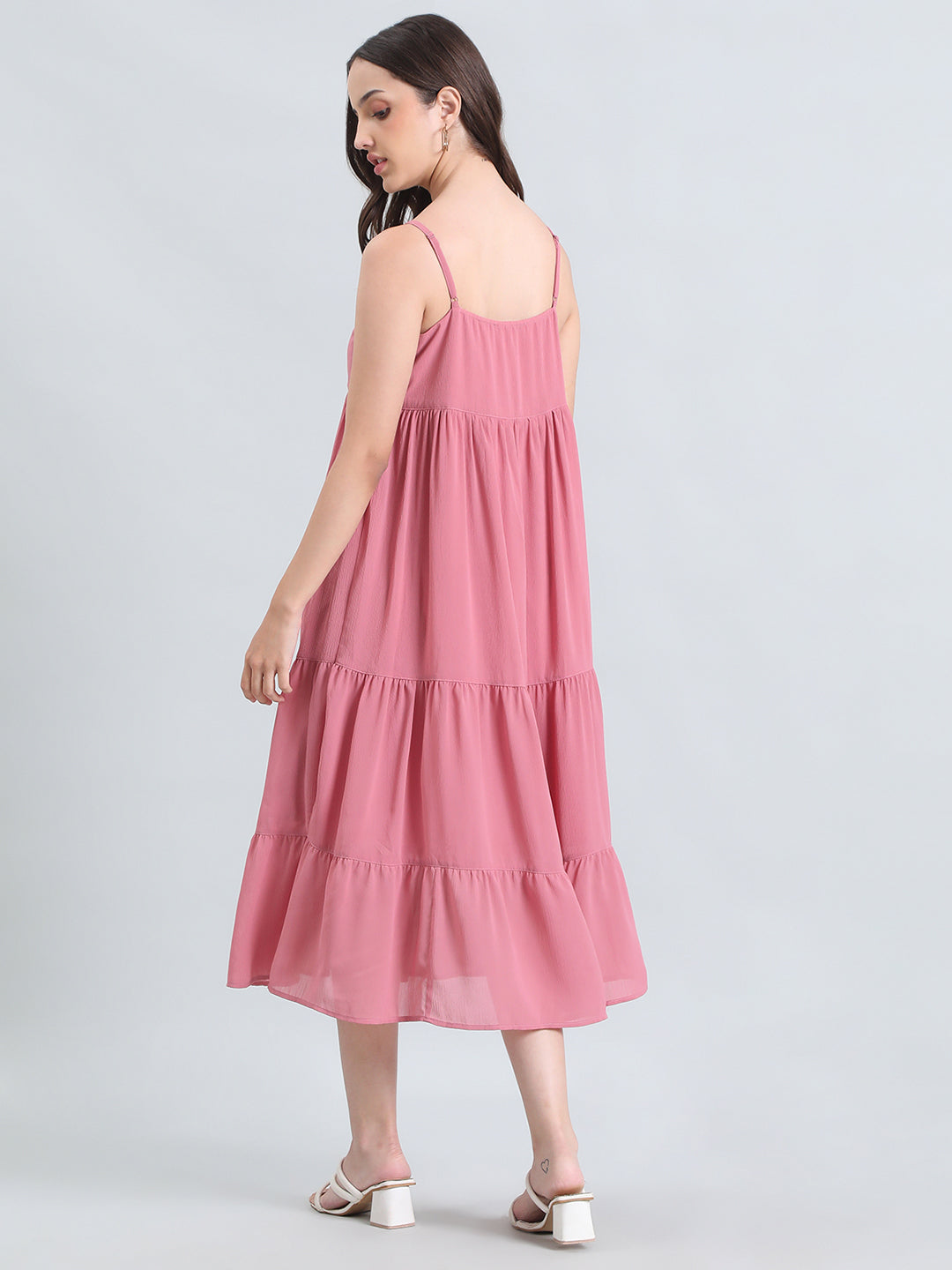 Georgette V-Neck Slip Dress