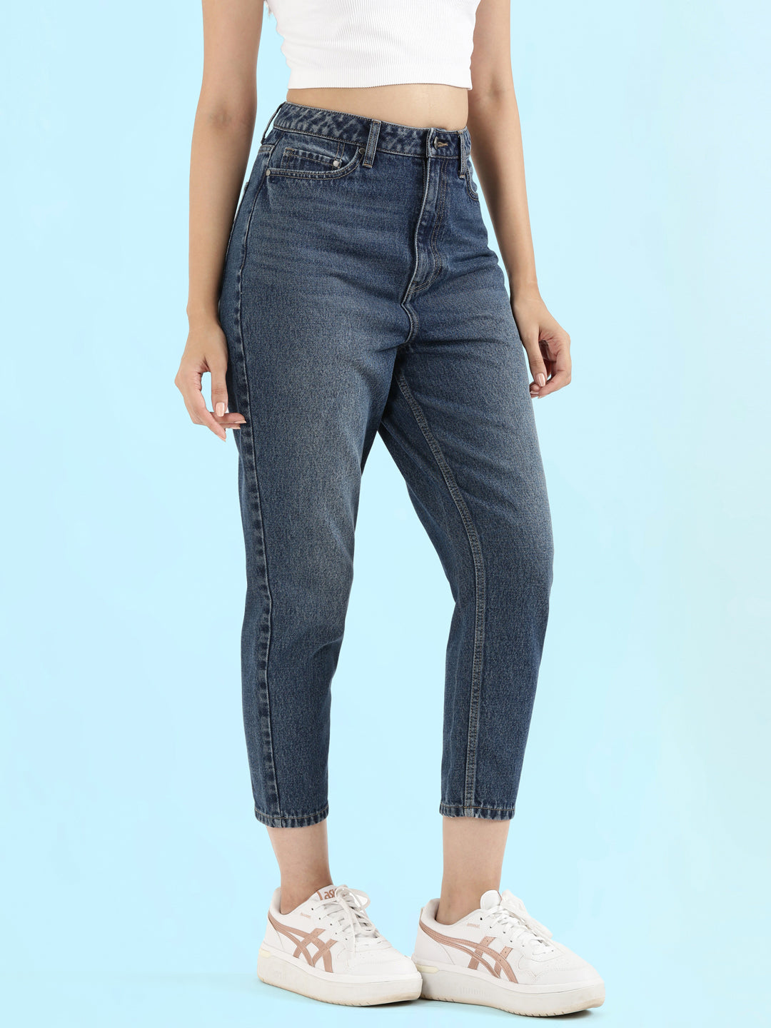 Blue Denim Mom Jeans