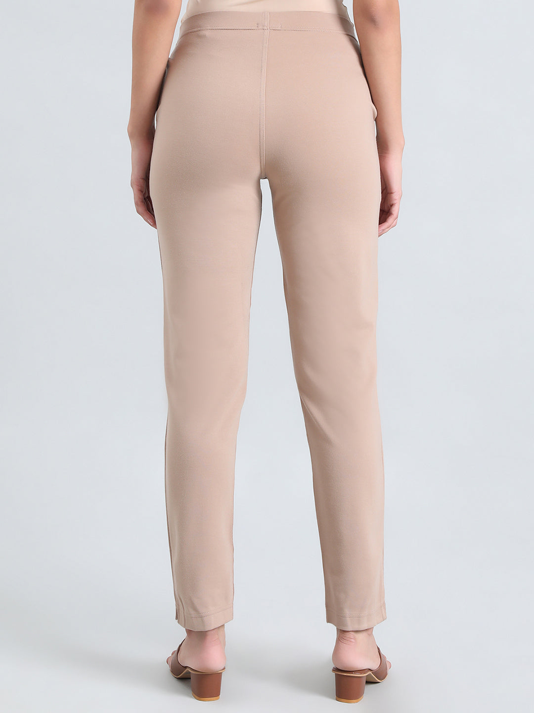 Light Wheat Ponte Smart Fit Kurti Pant