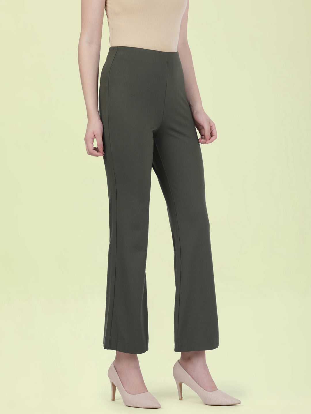 Olive Roma Ponte Flared Pant