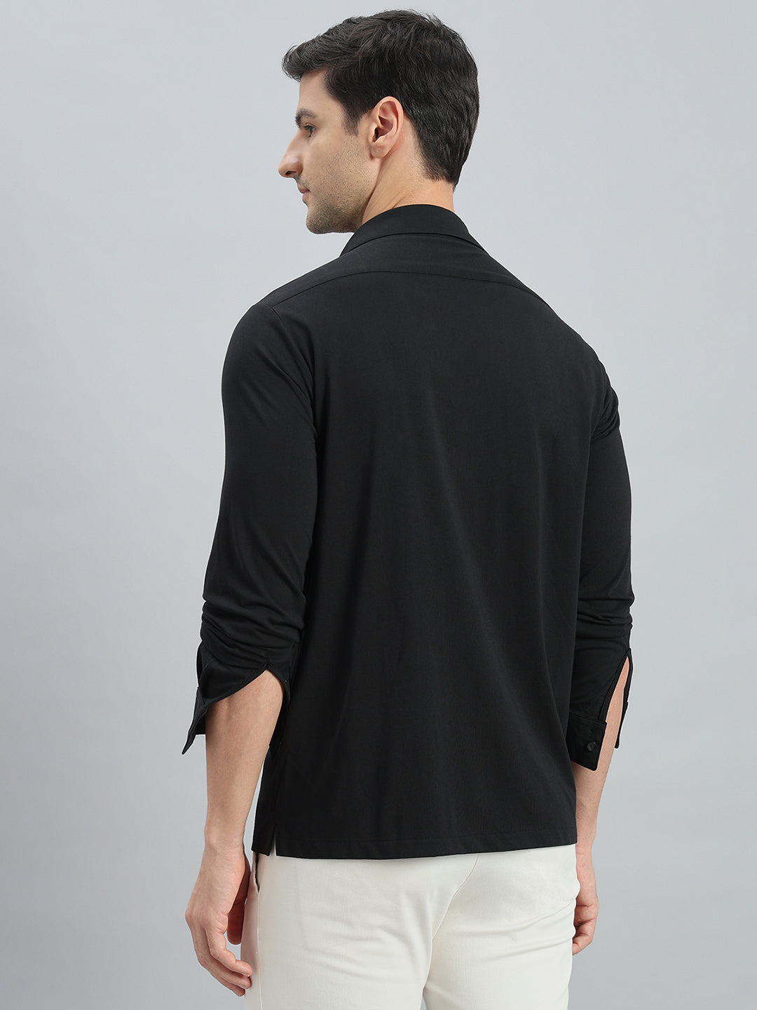 Cotton Stretch Knit Shirt