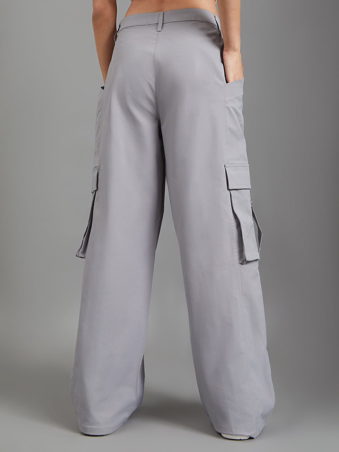 Ebony Grey Cargo Pants