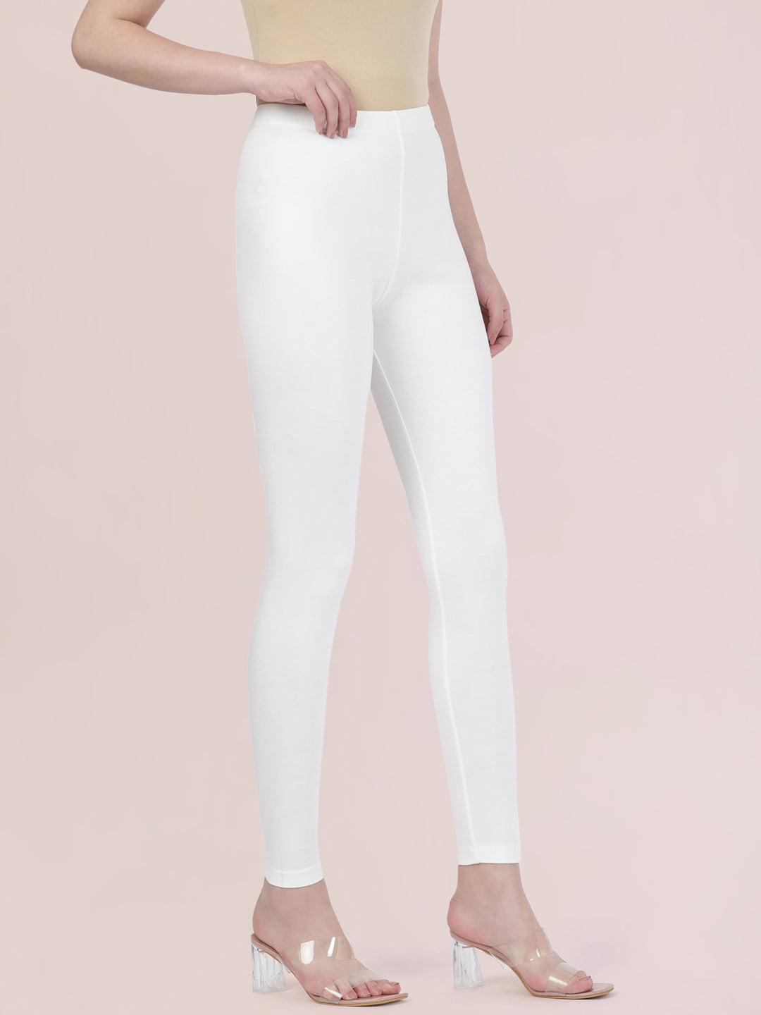 White Ponte Smart Fit Leggings