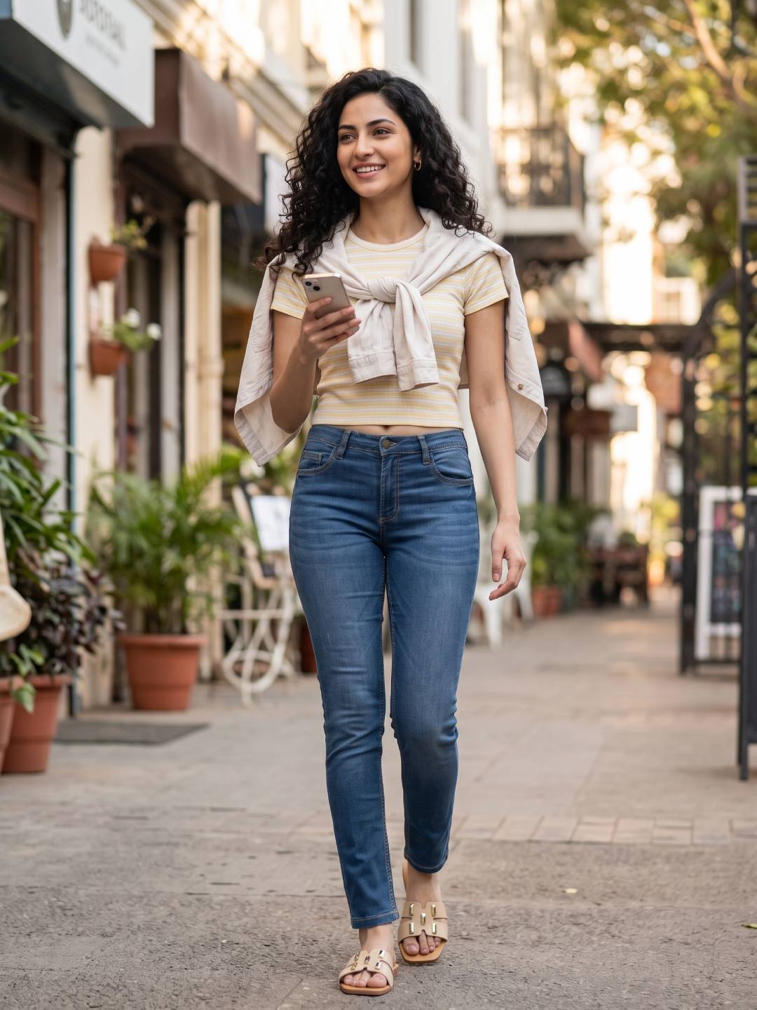 Light Blue Denim Skinny Jeans