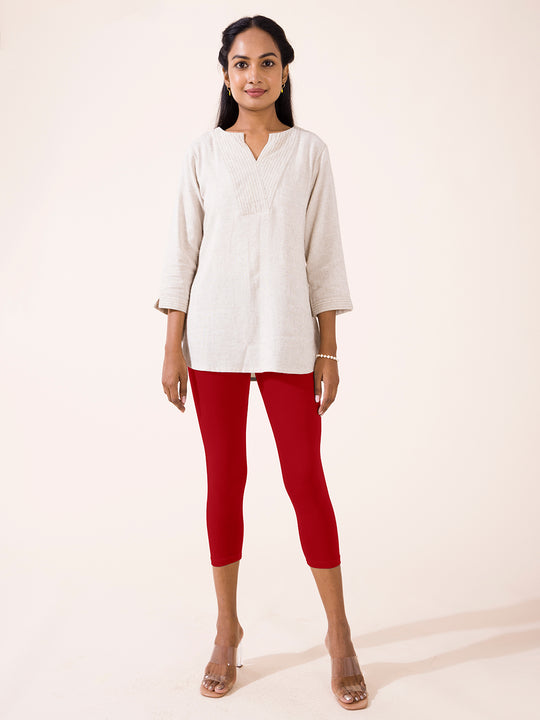 Buy Co Colors Women White Cotton Churidar Leggings Online at Best Prices in  India - JioMart.