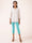 Light Mint Cotton Stretch Cropped Leggings