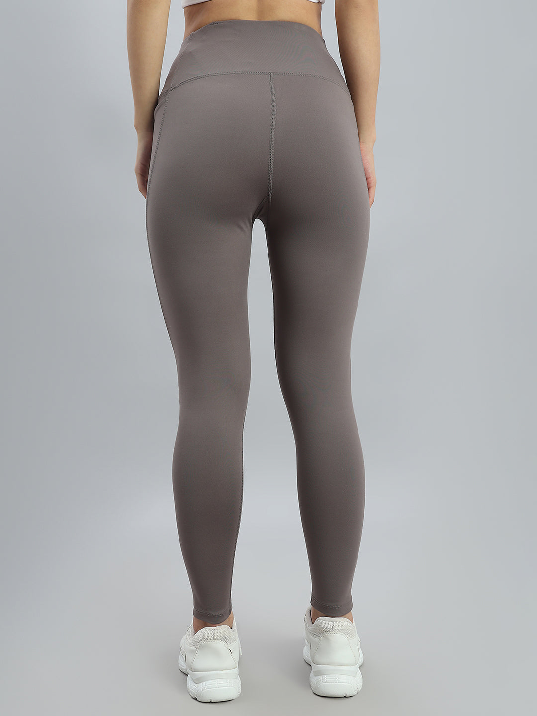 Ebony Grey Nylon Stretch Training Tights