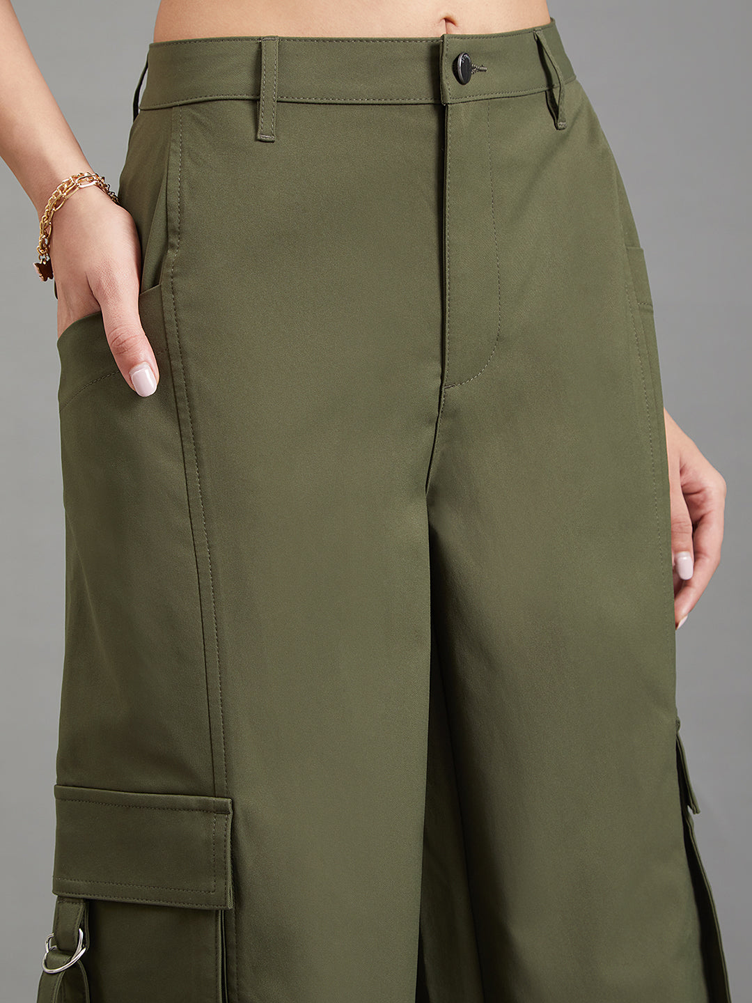 Dark Olive Cargo Pants