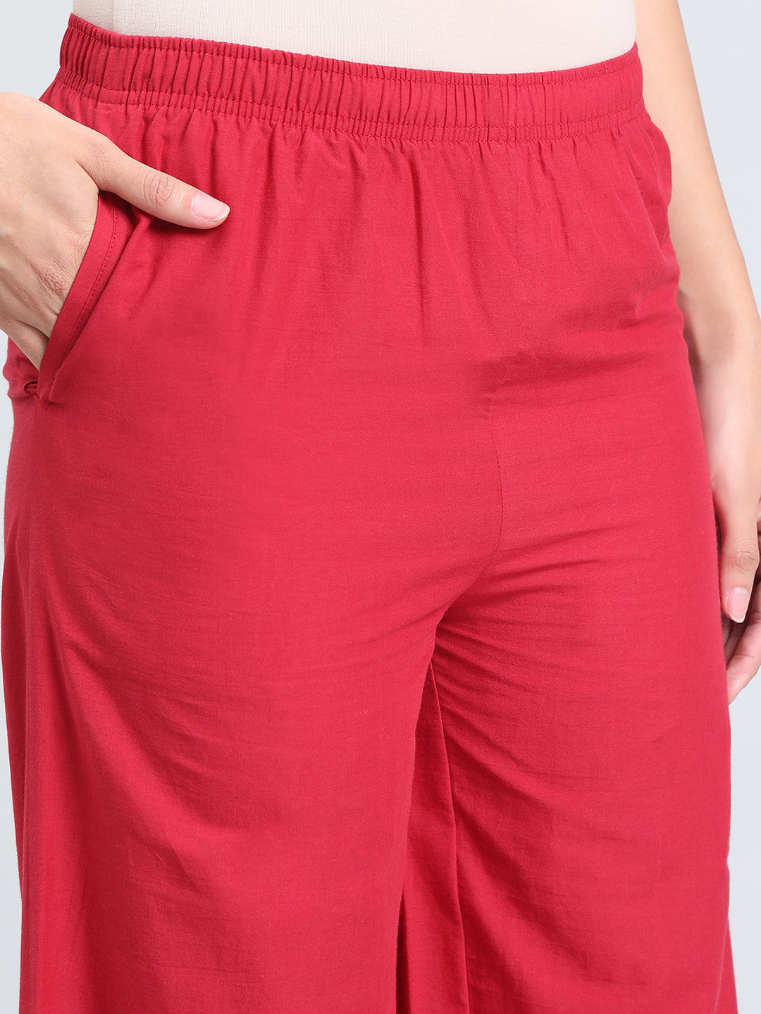 Cherry Cotton Hakoba Palazzo