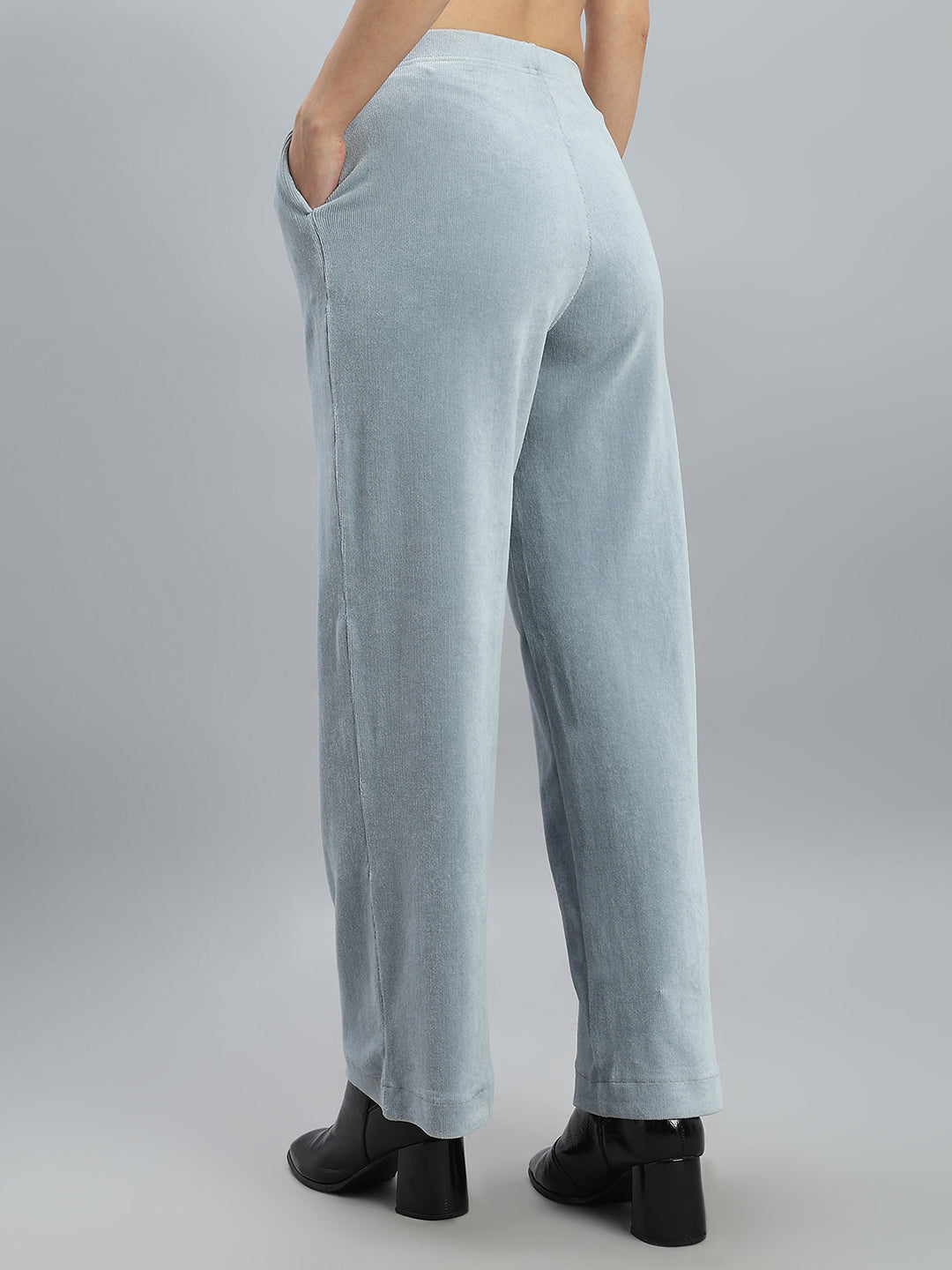 Dusty Blue Corduroy Wide Pants