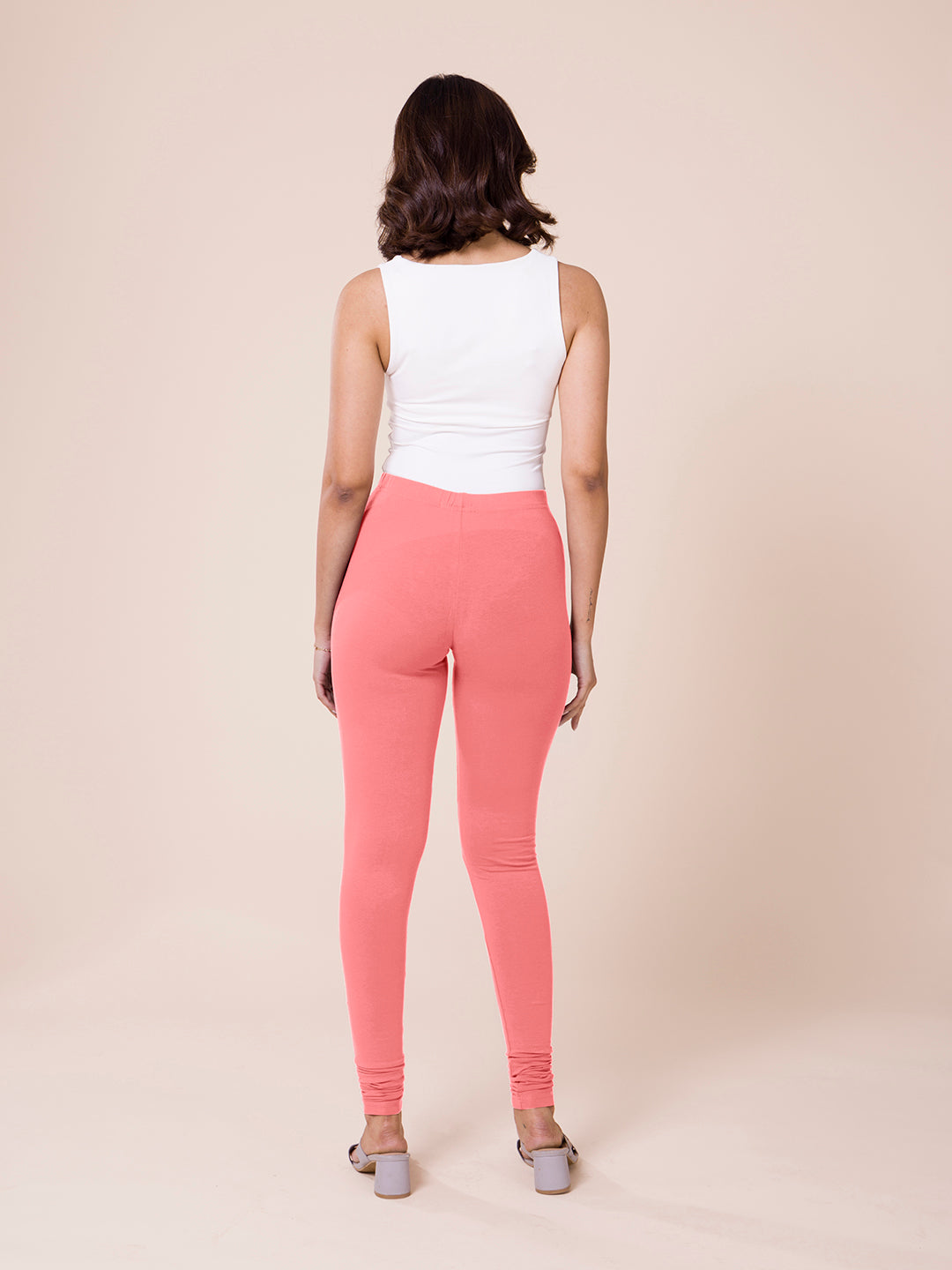 Prisma's Dusty Pink Churidar Leggings for Comfortable and Stylish Look