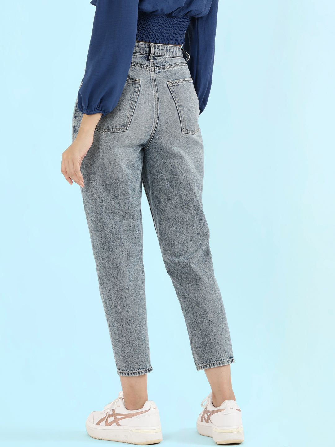 Light Blue Denim Mom Jeans