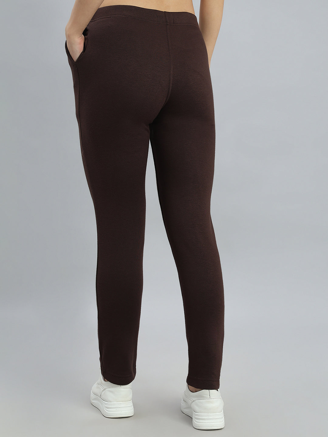 Dark Brown Fleece Ultra Warm Kurti Pant