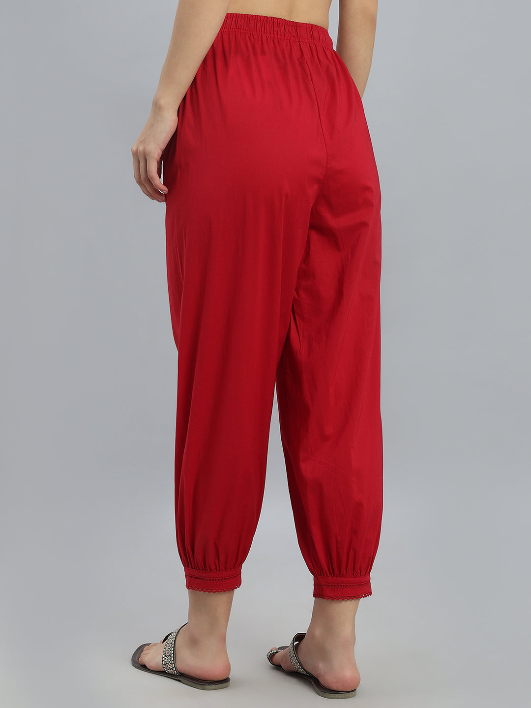 Cherry Cotton Cambric Lace Salwar