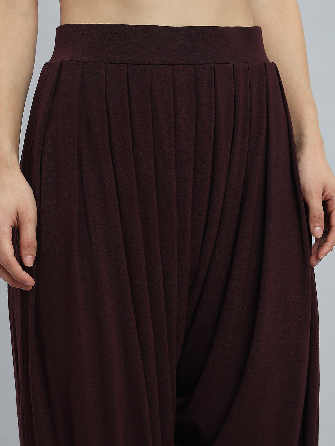 Dark Wine Viscose Stretch Patiala