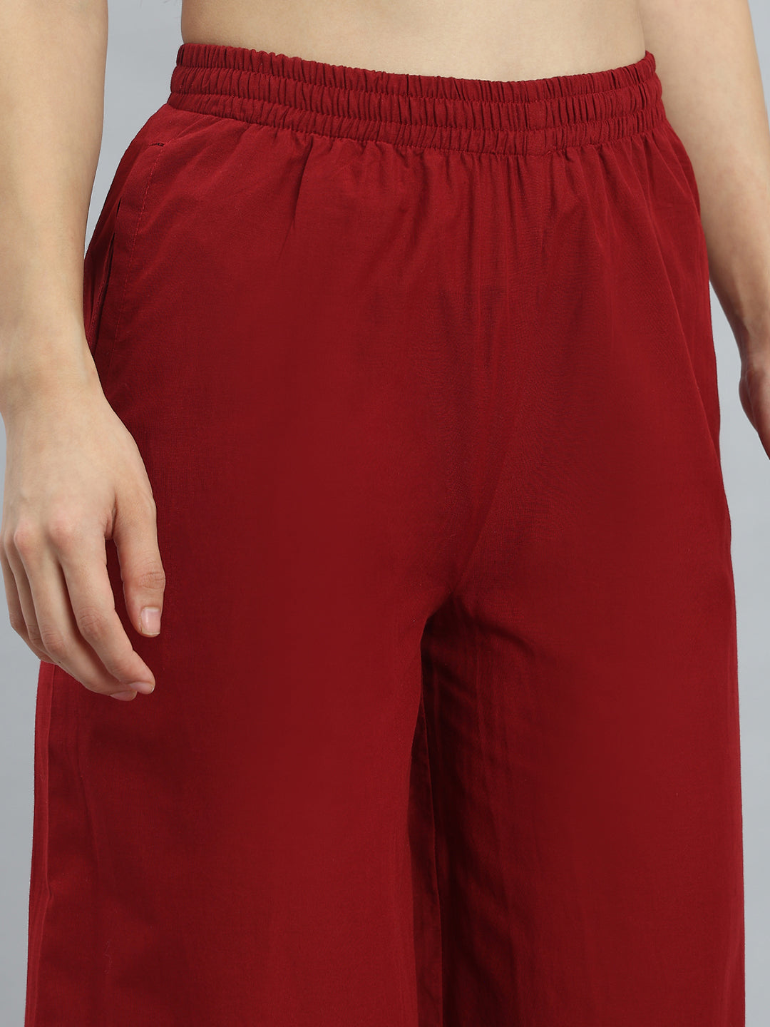 Light Maroon Hakoba Wide Pant