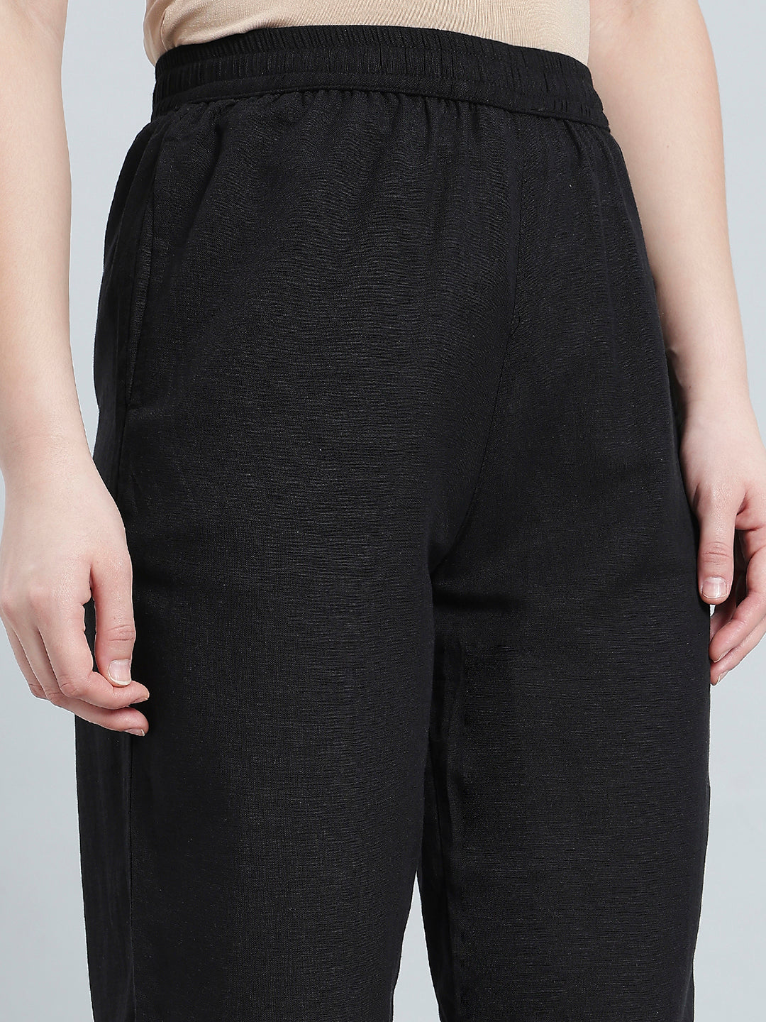 Black Organza Ethnic Pant