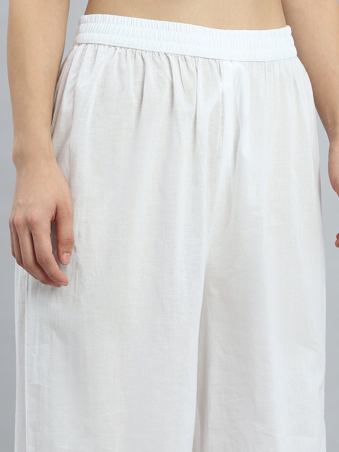 White Embroidered Lace Salwar